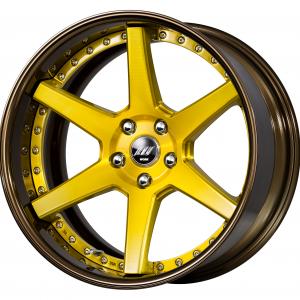 Imperial Gold Brushed (BUI) 19inch Deep Concave G Set ※ Color Rhythm Clear + COP: Bronze Alumite Rim (G)