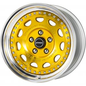 Colorism Clear: Imperial Gold (IPG) * 16inch 8.0J +13 5H-114.3 WORK Center Cap Specification